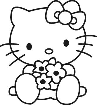 bức tranh tô màu Hello Kitty 18*540866