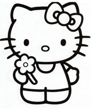 bức tranh tô màu Hello Kitty 3*540855