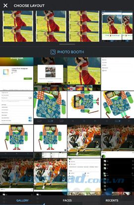 Chọn kiểu layout cho ảnh trên Instagram