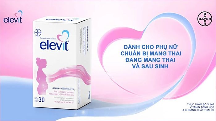 Viên uống Elevit bổ sung vitamin và khoáng chất 30 viên