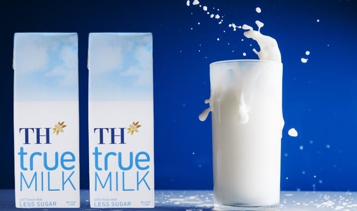 Hộp sữa tươi tiệt trùng TH true MILK ít đường, 1 lít