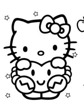 bức tranh tô màu Hello Kitty 8*540861