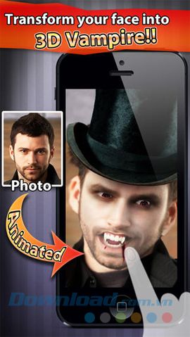 VampireBooth: Biến đổi 3D thành Ma cà rồng