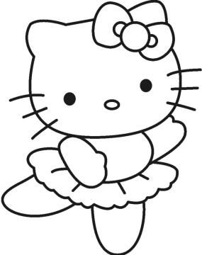 bức tranh tô màu chú mèo Hello Kitty 23*540864