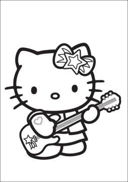 bức tranh tô màu Hello Kitty 7*540859