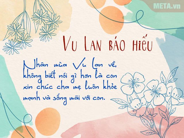 Thiệp chúc ngày Đại lễ Vu Lan Báo Hiếu