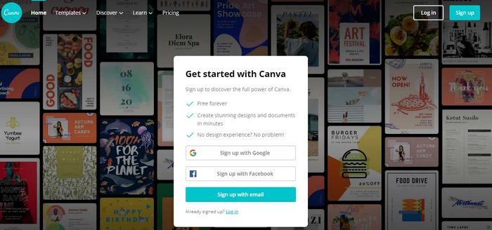 Ứng dụng Canva cho Instagram