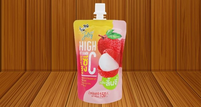 Nước trái cây ép Jelly Gumi Gumi vị vải túi 150g