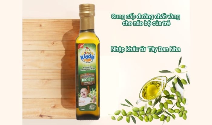 Dầu oliu Kiddy dành cho bé ăn dặm chai 250 ml