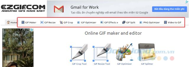 Hướng dẫn sử dụng công cụ chỉnh sửa ảnh GIF trực tuyến