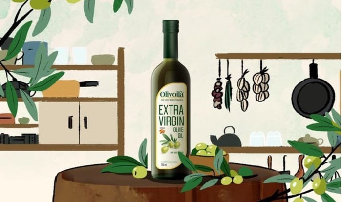 Dầu ô liu Olivoilà Extra Virgin ăn dặm cho bé chai 250 ml