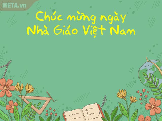 Hình ảnh mừng Ngày Nhà giáo Việt Nam đẹp