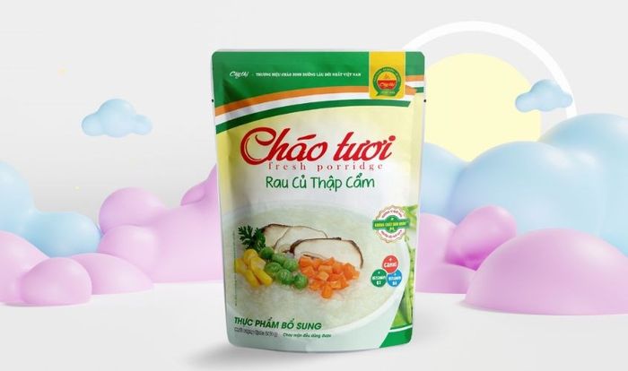 Cháo tươi Cây Thị vị rau củ thập cẩm gói 240g (phù hợp từ 7 tháng tuổi)