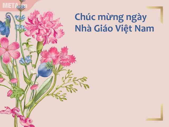 Mẫu thiệp chúc mừng ngày 20/11 kèm theo lời chúc