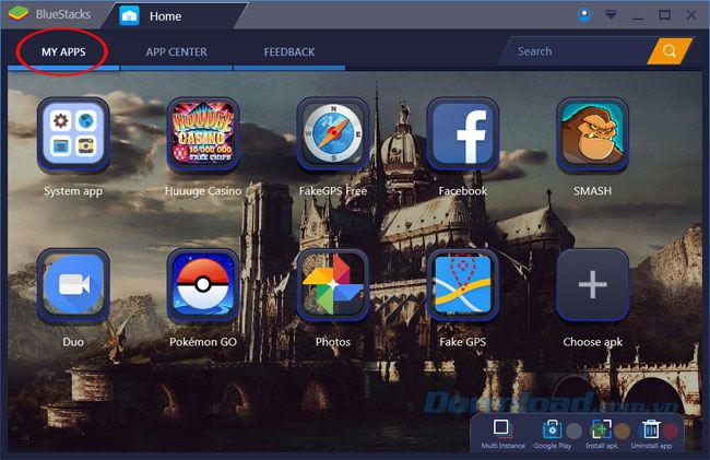 Giao diện BlueStacks 3