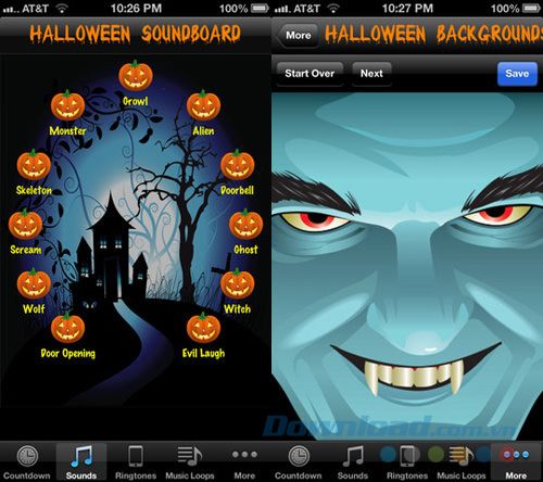 Ứng dụng Halloween!