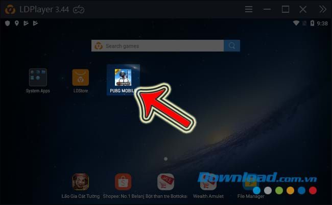 Hoàn thành việc cài đặt game sinh tồn PUBG Mobile trên LDPlayer