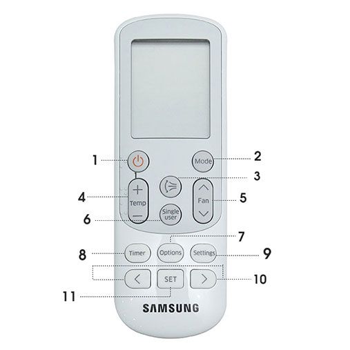Điều khiển điều hòa Samsung