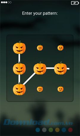 Ứng dụng khóa màn hình theo phong cách Halloween