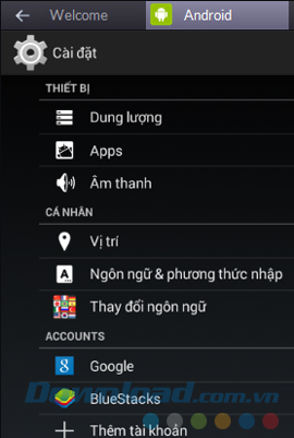 Chỉnh ngôn ngữ BlueStacks thành tiếng Việt