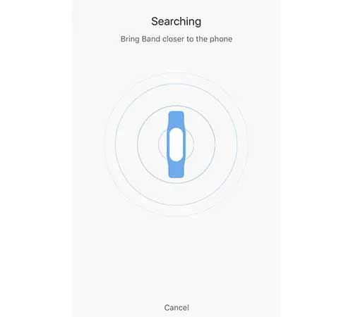 Tìm kiếm và ghép cặp với Xiaomi Band