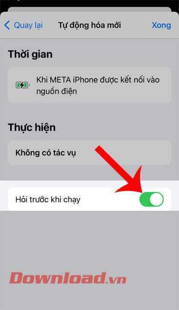 Tắt chế độ Hỏi trước khi chạy