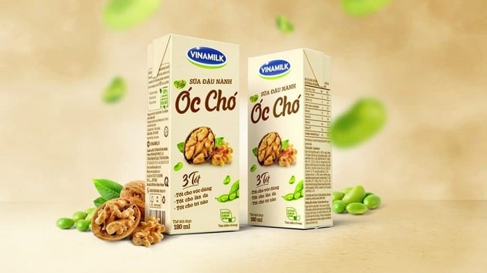 Sữa đậu nành hạt óc chó Vinamilk 180 ml