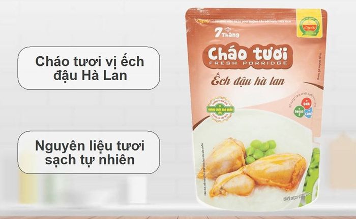 Cháo tươi Cây Thị vị ếch đậu Hà Lan, gói 260g