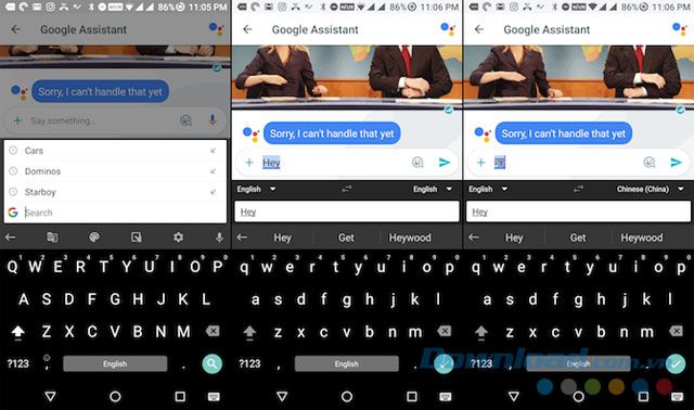 Dịch văn bản trực tiếp trên Gboard