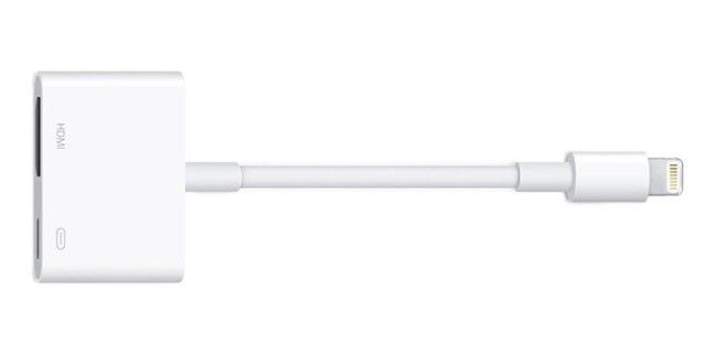 Phản chiếu màn hình iPhone, iPad lên TV bằng adapter có dây