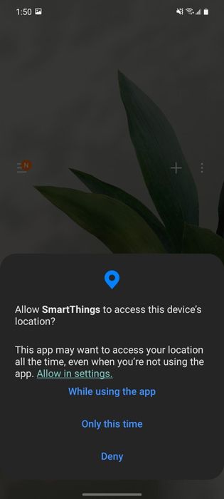 Kích hoạt ứng dụng SmartThings