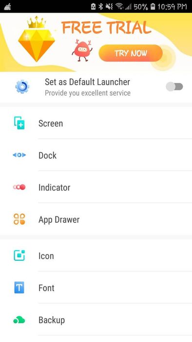 Giao diện của GO Launcher