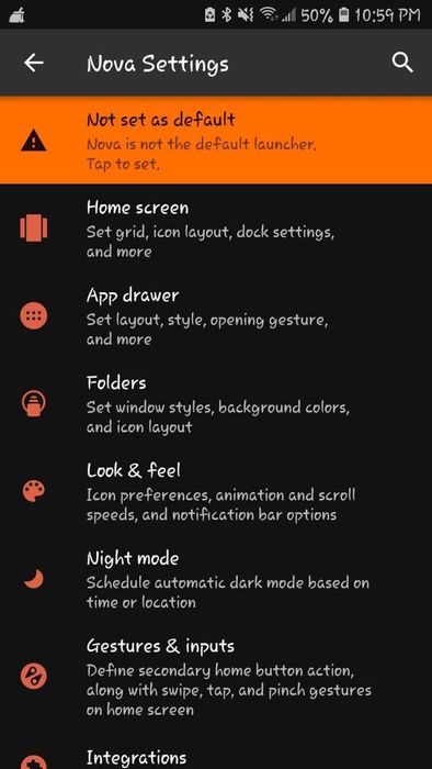 Thiết lập font trên Nova Launcher