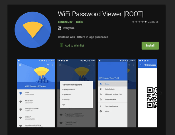 WiFi Password Viewer là công cụ hoàn hảo để xem mật khẩu Wi-Fi trên thiết bị đã root