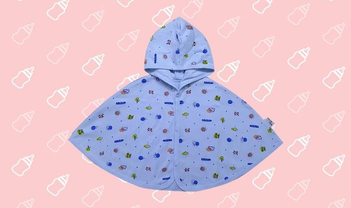 Áo choàng sơ sinh cánh dơi BabyMommy Interlock - Màu ngẫu nhiên