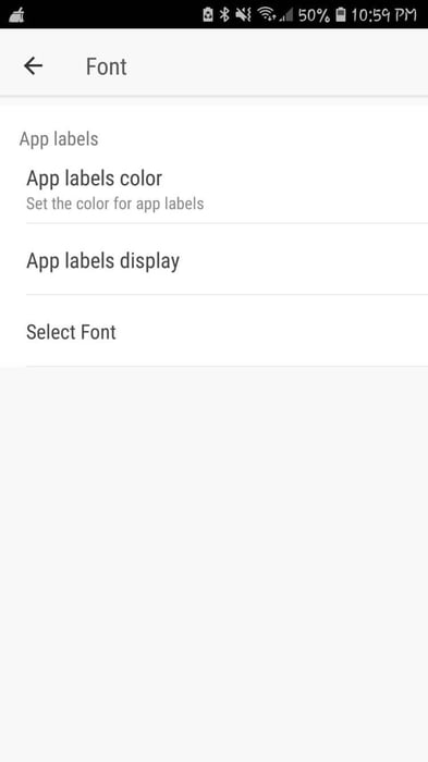 Font trên GO Launcher