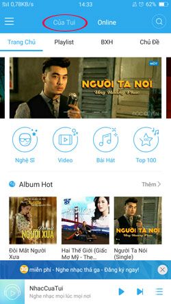 NhacCuaTui trên Android