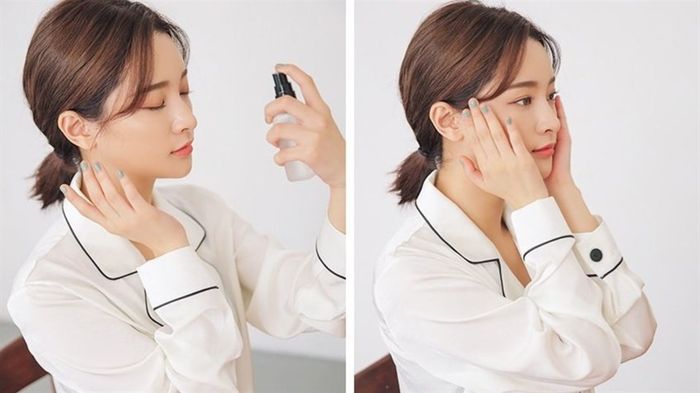 Nên sử dụng xịt khoáng dưỡng ẩm trước khi bắt đầu trang điểm