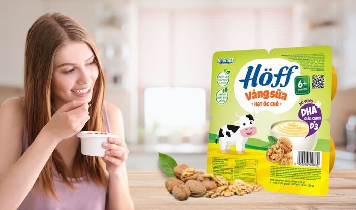 Combo 4 hũ váng sữa Hoff vị óc chó 55g