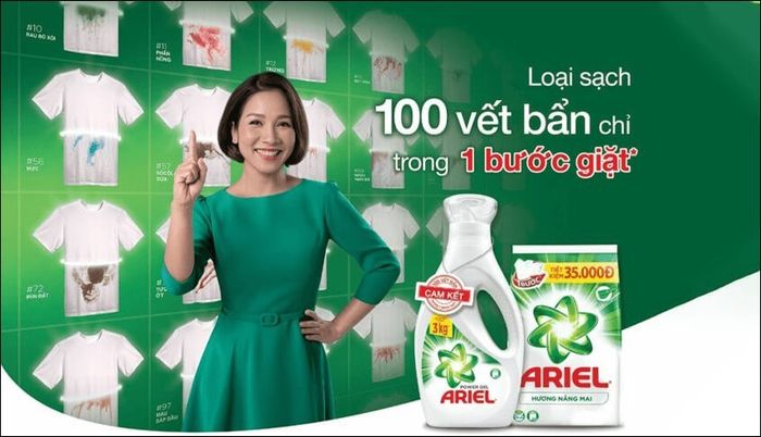 Ariel đương đầu với thử thách 100 vết bẩn