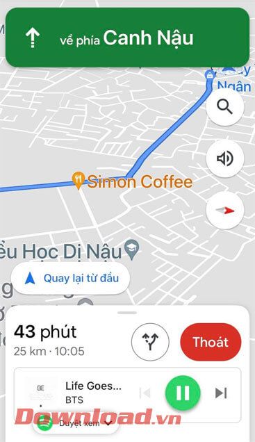 Thưởng thức âm nhạc trên Google Map