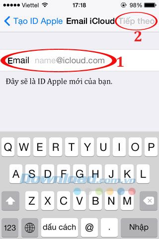 Hướng dẫn tạo tài khoản iCloud, Apple ID miễn phí