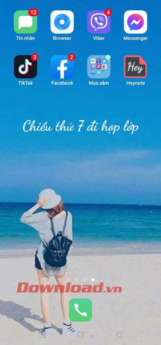 Ghi chú với hình nền mới