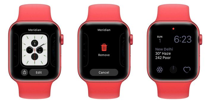 Xóa mặt đồng hồ không cần thiết trên Apple Watch