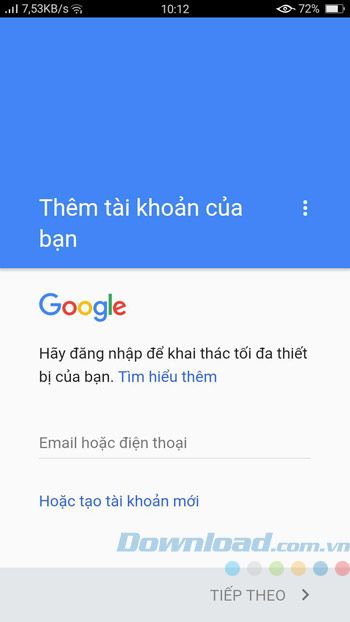 Nhập địa chỉ email của bạn