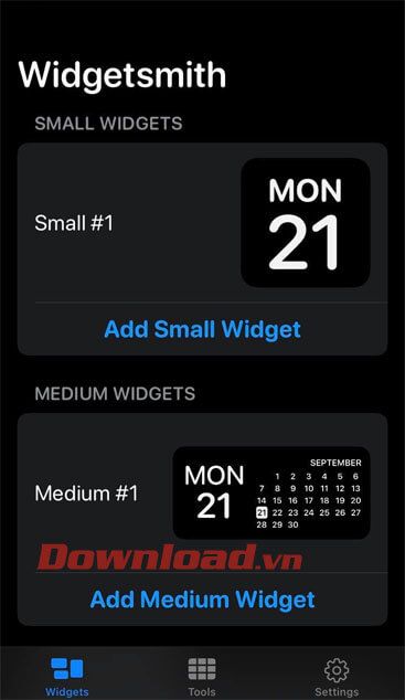 Tiện ích Widgets