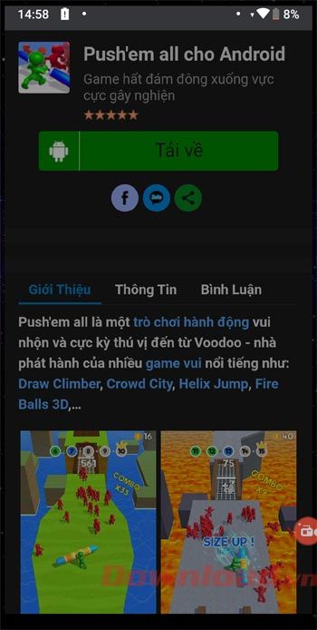 Chế độ tối nền