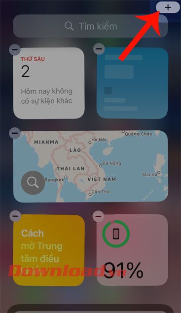 Bấm vào biểu tượng dấu '+'