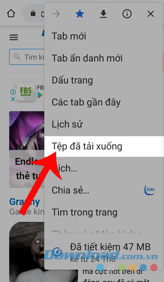 Chọn Thư mục Tải xuống