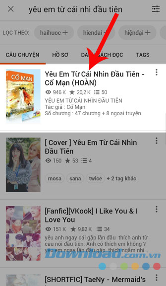 Chọn truyện bạn muốn đọc